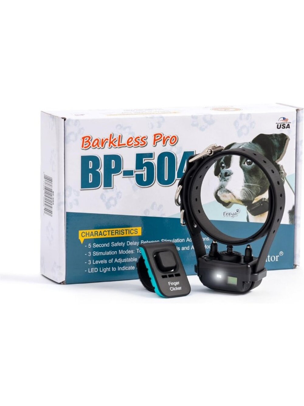 Rechargeable No Bark Dog Collar - Adjustable, Waterproof, Safe & Effective